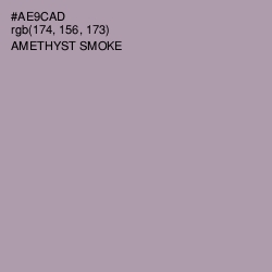 #AE9CAD - Amethyst Smoke Color Image